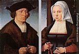 Joos van Cleve Portrait of a Man and Woman painting